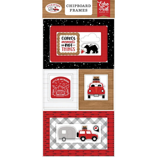 Echo Park Let's Go Anywhere - Chipboard Frames