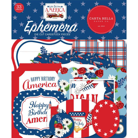 Carta Bella God Bless America - Ephemera Icons