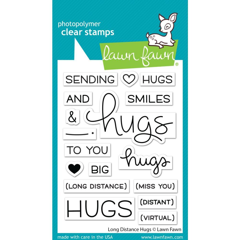Lawn Fawn Clear Stamps - Long Distance Hugs