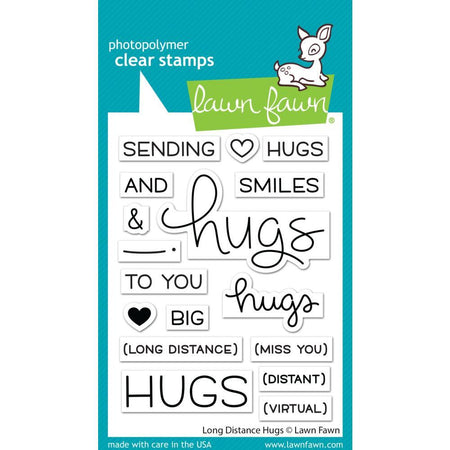 Lawn Fawn Clear Stamps - Long Distance Hugs