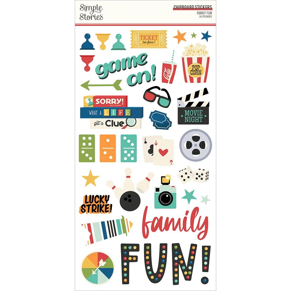 Simple Stories Family Fun - Chipboard Stickers