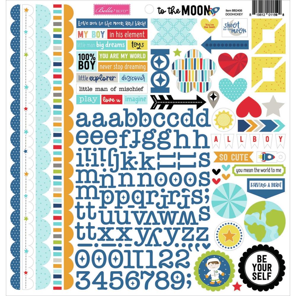 Bella Blvd To The Moon - Doohickey Stickers