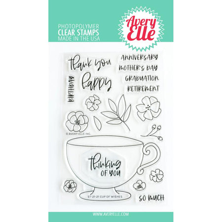 Avery Elle Clear Stamps - Cup of Wishes
