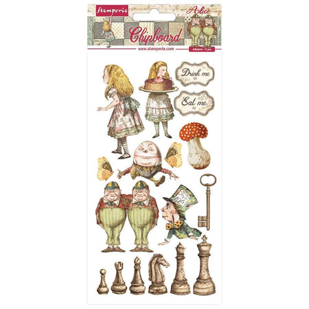 Stamperia Alice Through The Looking Glass - Chipboard