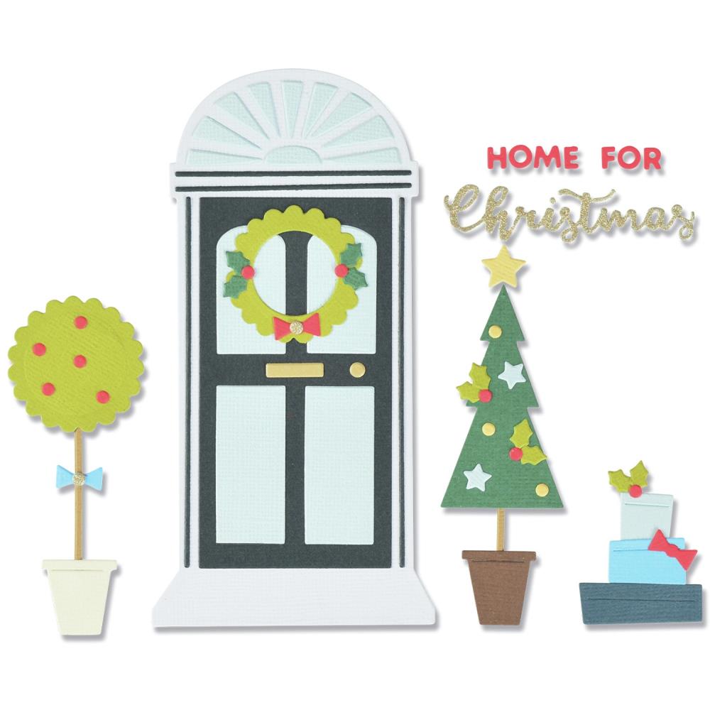 Sizzix Thinlits Die Set - Home for Christmas