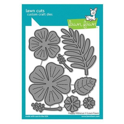 Lawn Fawn Craft Die - Happy Hibiscus