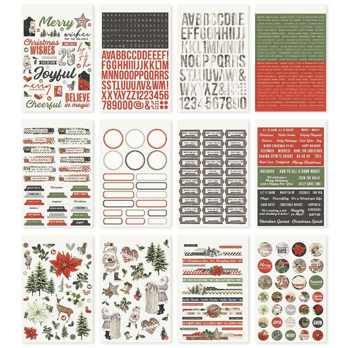 Simple Stories Simple Vintage Rustic Christmas - Sticker Book