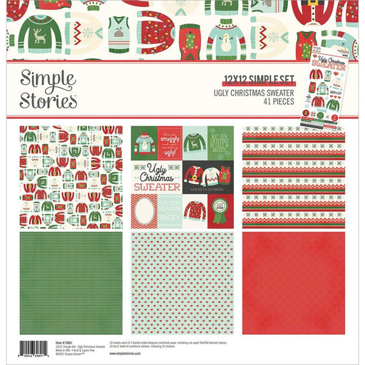 Simple Stories Ugly Christmas Sweater - 12x12 Collection Kit