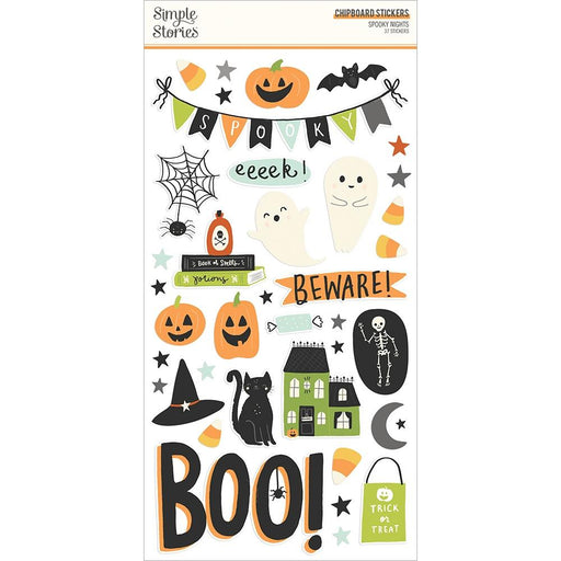 Simple Stories Spooky Nights - Chipboard Stickers
