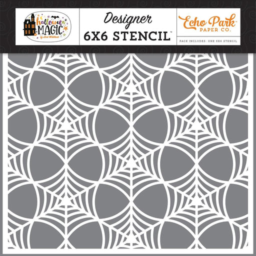 Echo Park Halloween Magic - Spooky Spiderweb Stencil