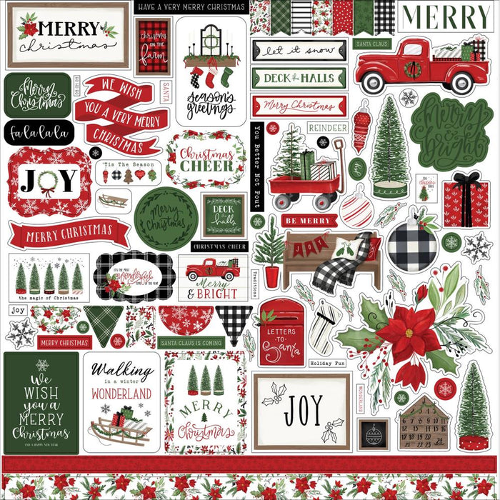 Carta Bella Home for Christmas - Element Stickers