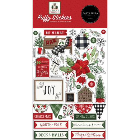 Carta Bella Home for Christmas - Puffy Stickers