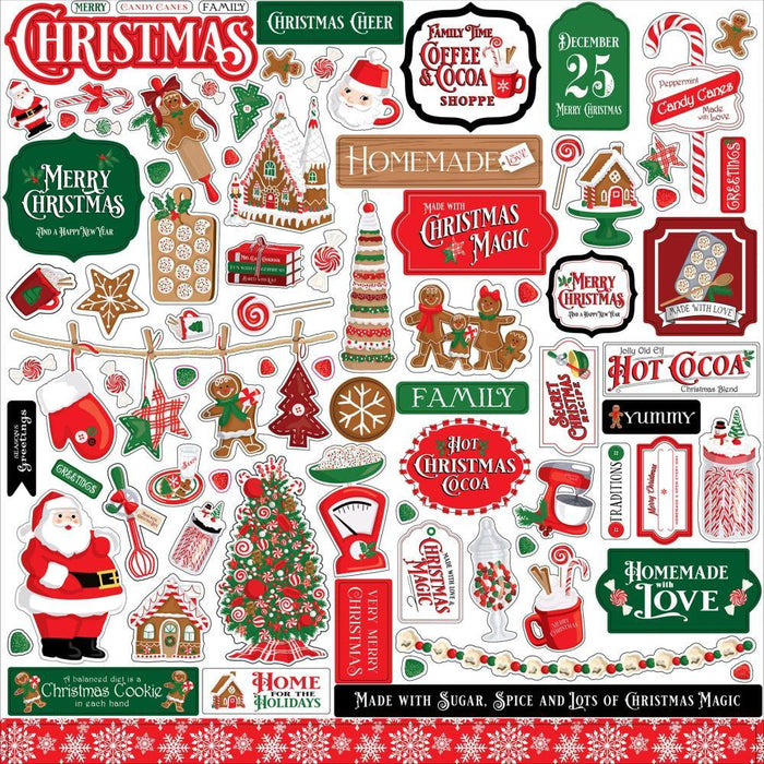 Carta Bella Christmas Cheer - Element Stickers