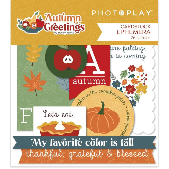 Photoplay Autumn Greetings - Ephemera Die-Cuts