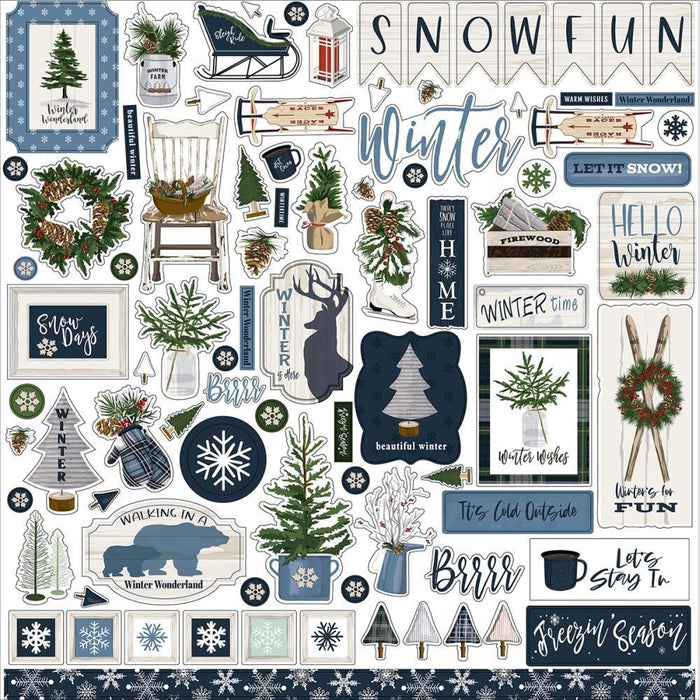 Carta Bella Welcome Winter - Element Stickers