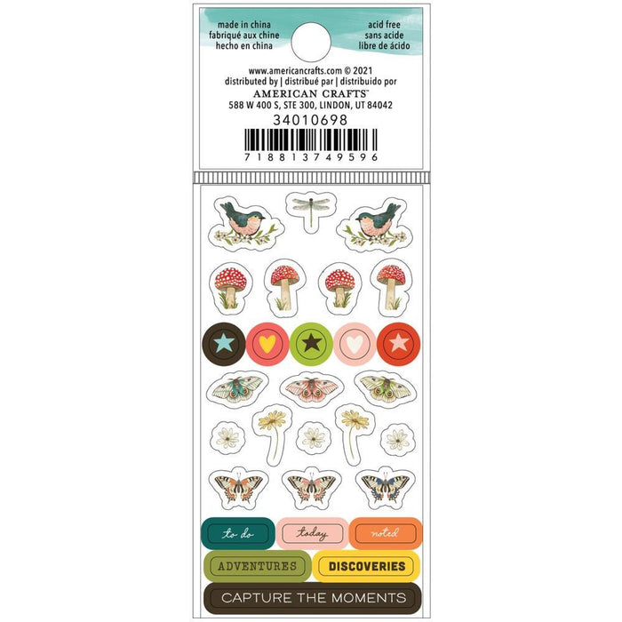 American Crafts Vicki Boutin Fernwood - Mini Puffy Stickers