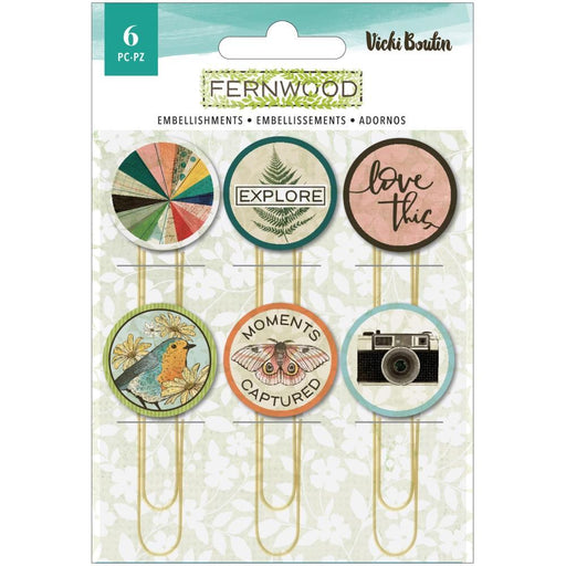 American Crafts Vicki Boutin Fernwood - Epoxy Paper Clips