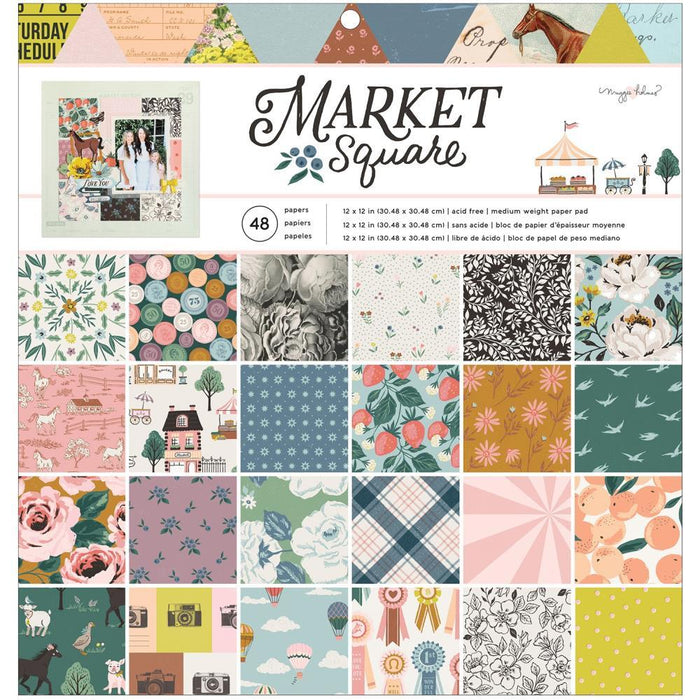 American Crafts Maggie Holmes Market Square - 12x12 Pad