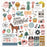 American Crafts Maggie Holmes Market Square - Chipboard stickers