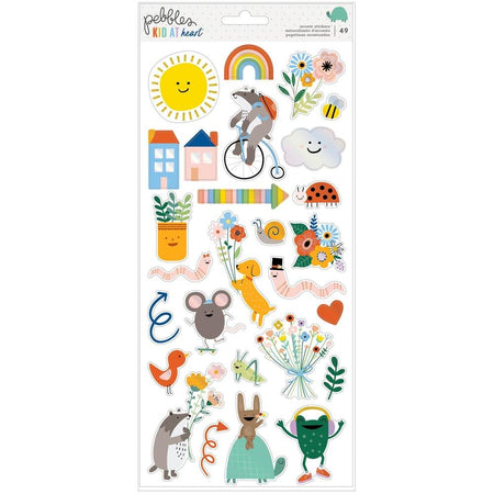 Pebbles Kid At Heart - Cardstock Stickers