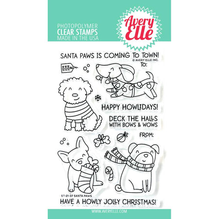 Avery Elle Clear Stamps - Santa Paws