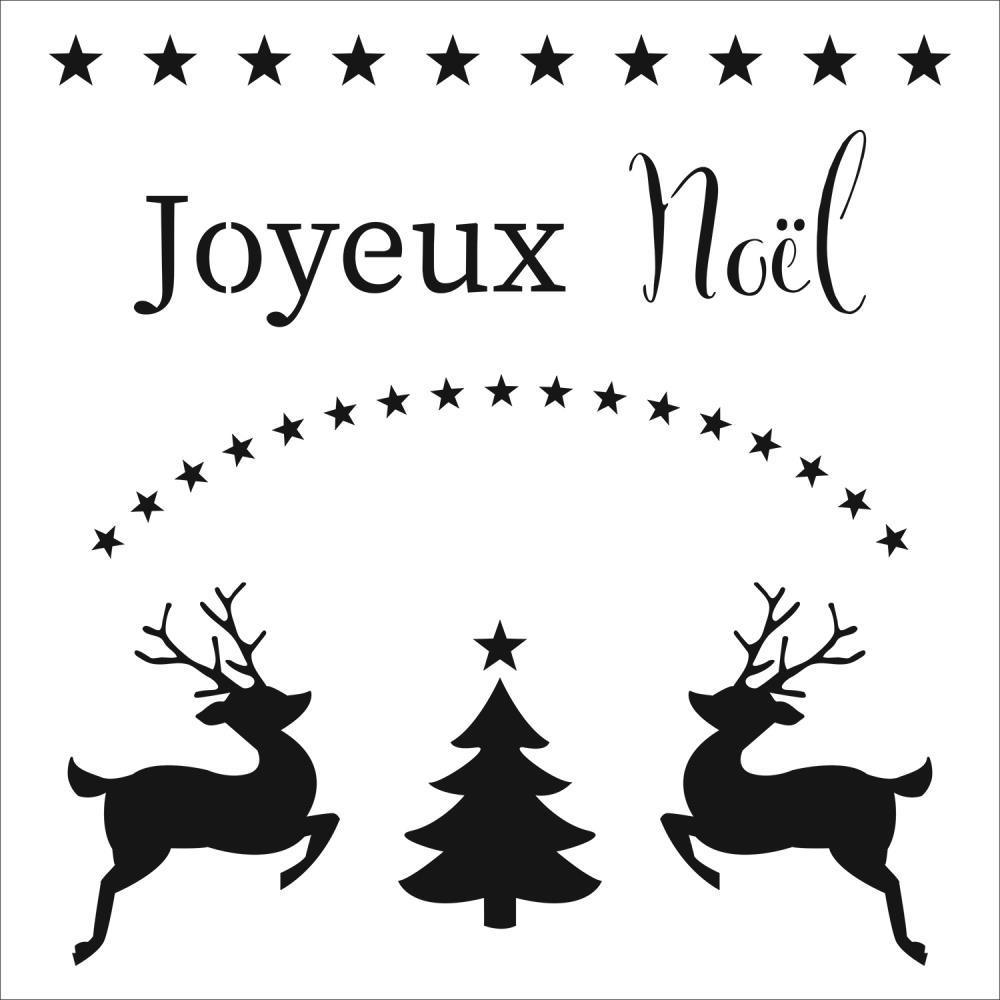 Crafter's Workshop 6x6 Template - Joyeux Noel