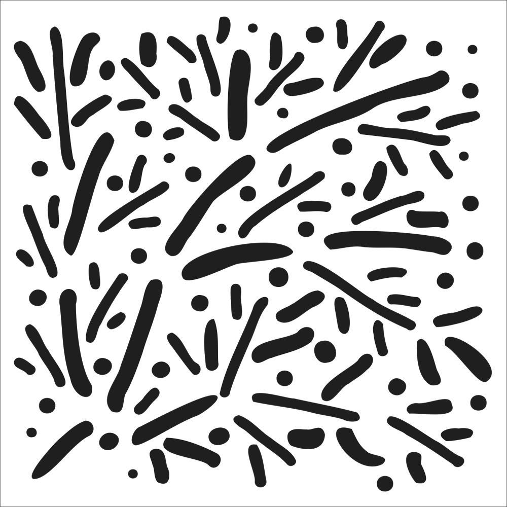 Crafter's Workshop 6x6 Template - Scattered Branches