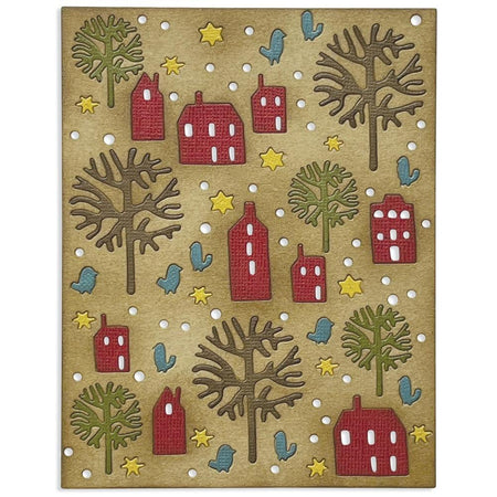 Sizzix Tim Holtz Alterations Thinlits Die - Countryside