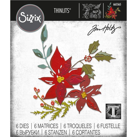 Sizzix Tim Holtz Alterations Thinlits Die - Festive Bouquet