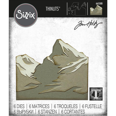 Sizzix Tim Holtz Alterations Thinlits Die - Mountain Top