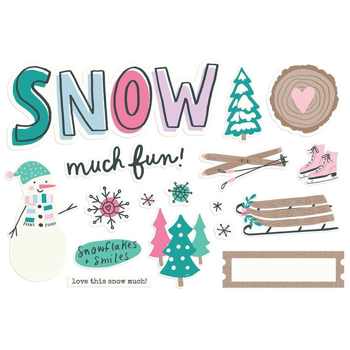 Simple Stories Feelin' Frosty - Snow Much Fun! Page Pieces