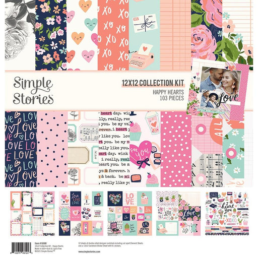 Simple Stories Happy Hearts - 12x12 Collection Kit