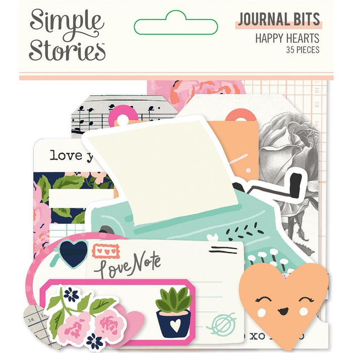Simple Stories Happy Hearts - Journal Bits & Pieces