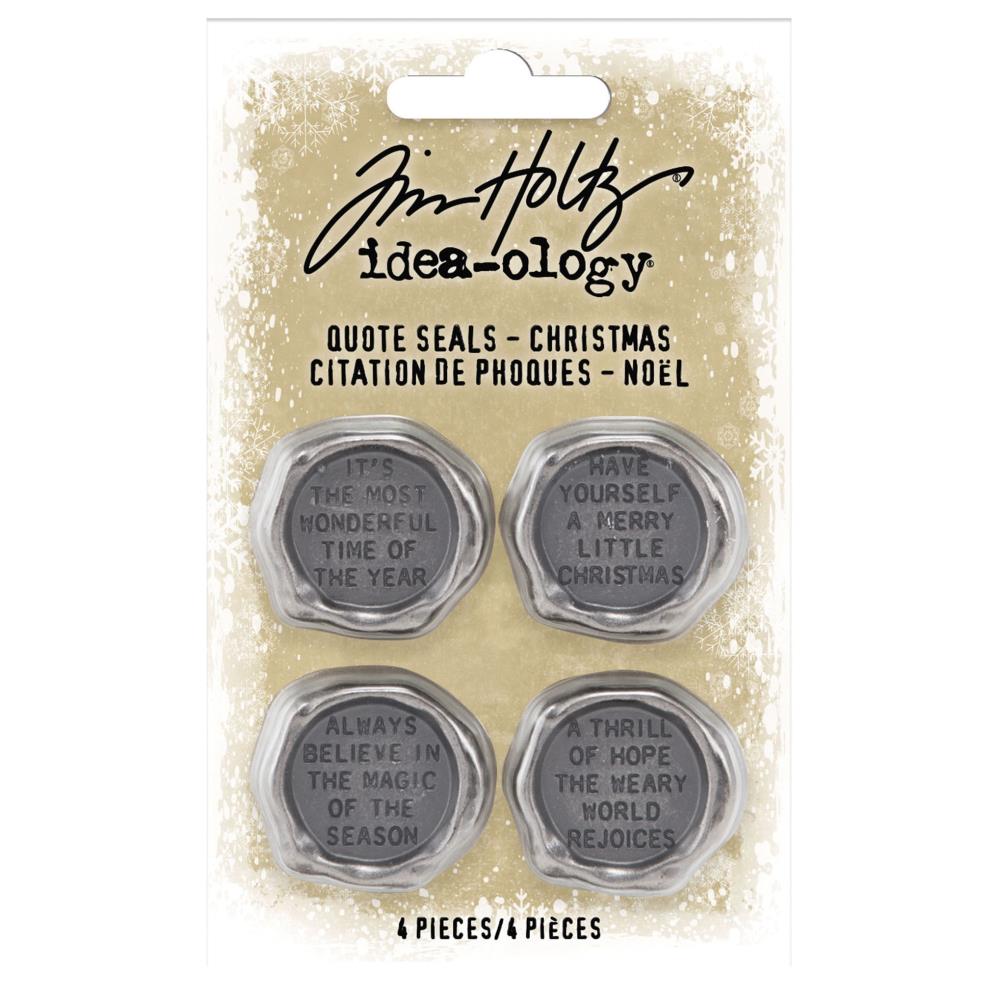 Tim Holtz Idea-ology - Christmas Metal Quote Seals