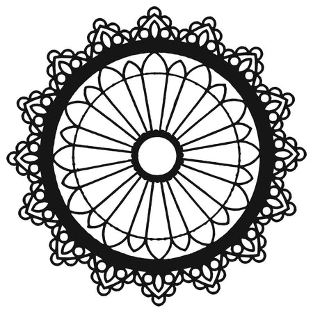 Crafter's Workshop 6x6 Template - Petal Mandala