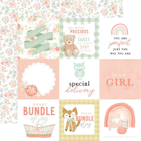 Echo Park It's A Girl - 4x4 Journaling Cards