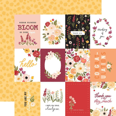Carta Bella Flora No 5 - Warm Journaling Cards