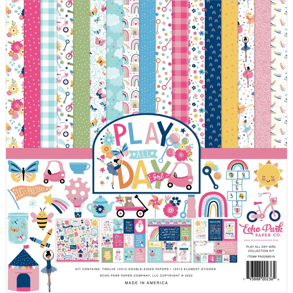 Echo Park Play All Day Girl - Collection Kit