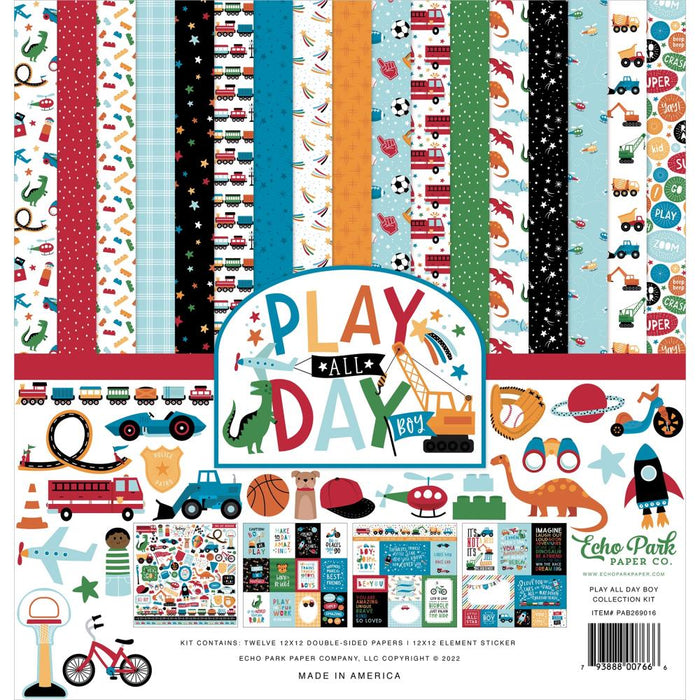 Echo Park Play All Day Boy - Collection Kit