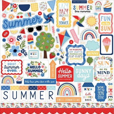 Echo Park My Favorite Summer - Element Stickers
