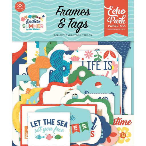 Echo Park Endless Summer - Ephemera Frames & Tags