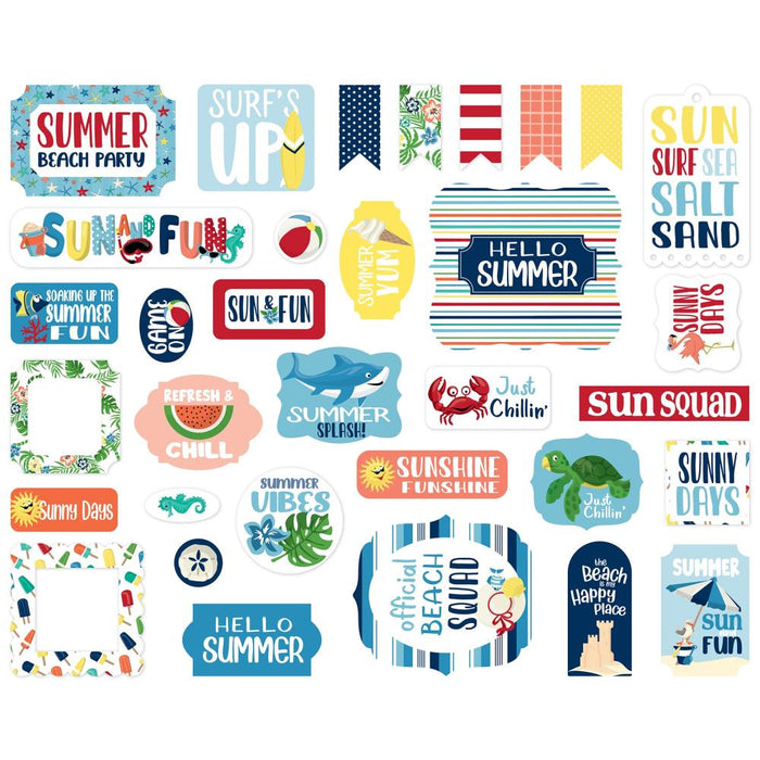 Carta Bella Beach Party - Ephemera Icons