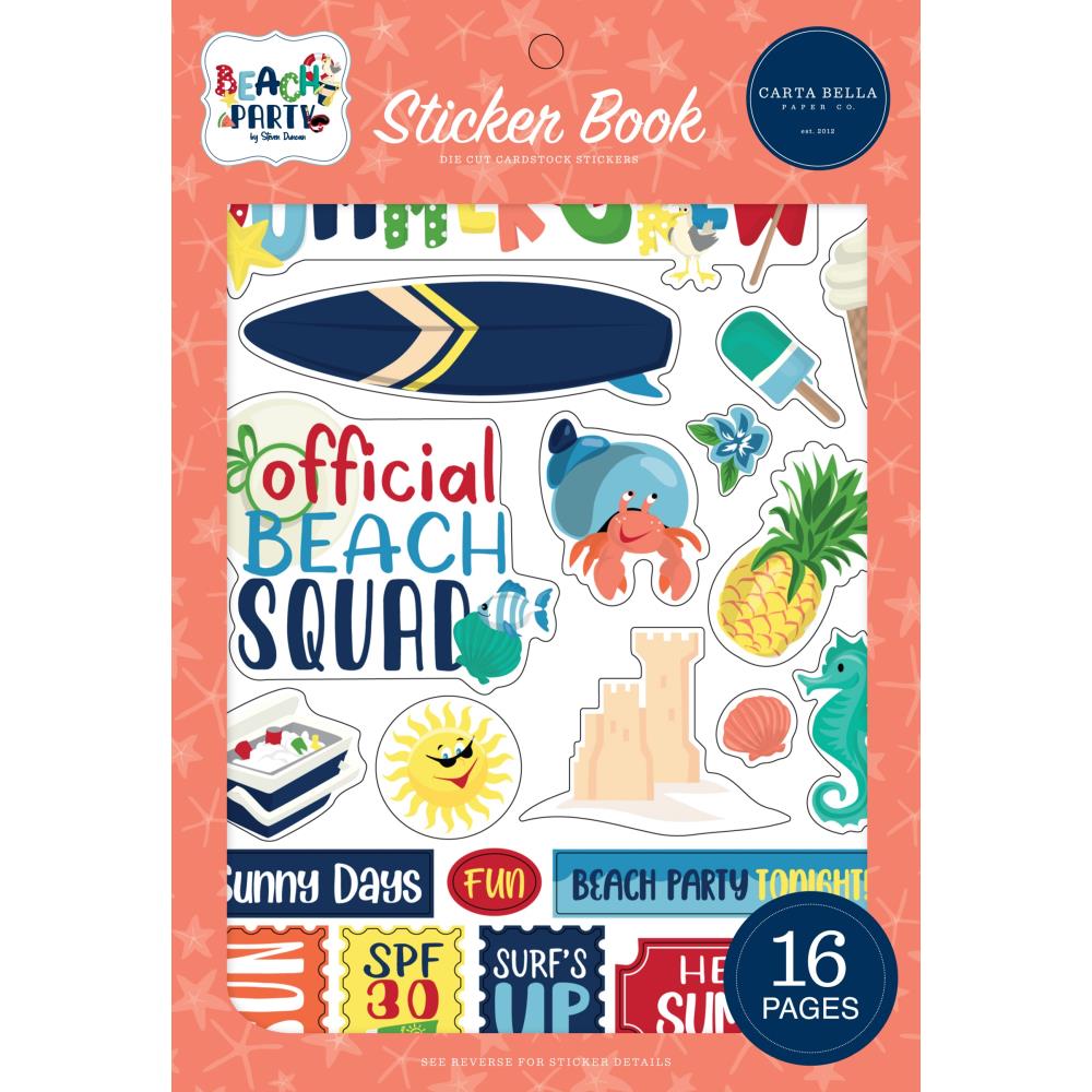 Carta Bella Beach Party - Sticker Book