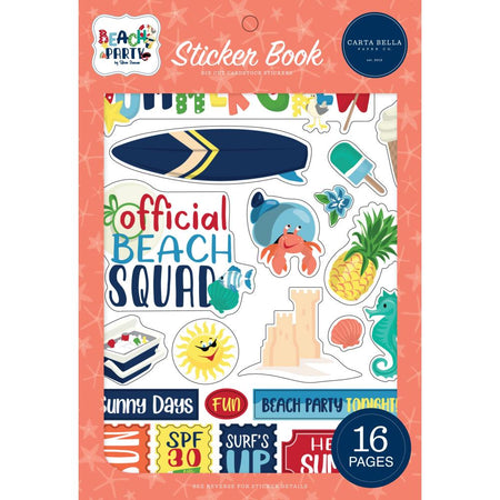 Carta Bella Beach Party - Sticker Book