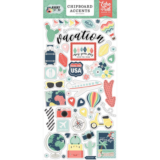 Echo Park Away We Go - Chipboard Accents