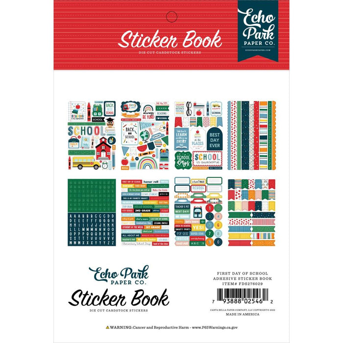 Echo Park First Day Of School - Sticker Book