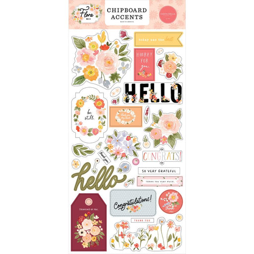 Carta Bella Flora No 5 - Chipboard Accents
