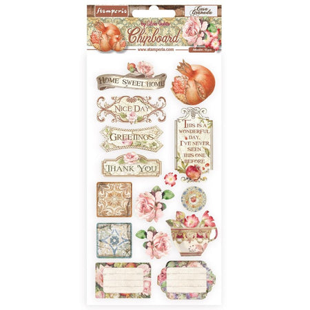 Stamperia Casa Granada - Chipboard