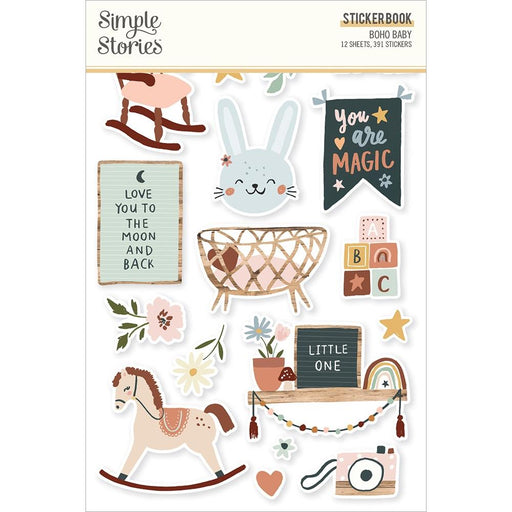 Simple Stories Boho Baby - Sticker Book