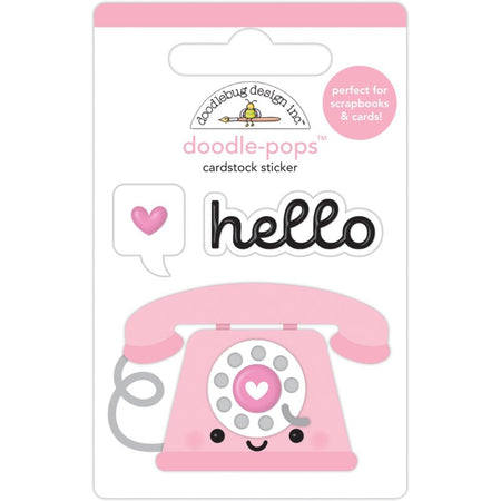 Doodlebug Design Lots of Love - Hello Love Doodle-Pops 3D Sticker